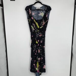 Maria Grazia Seven Long Butterfly Dress Fairycore Y2K Size Small